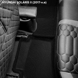 3D коврики EVA с бортами Kia Rio IV (2017-н.в.)