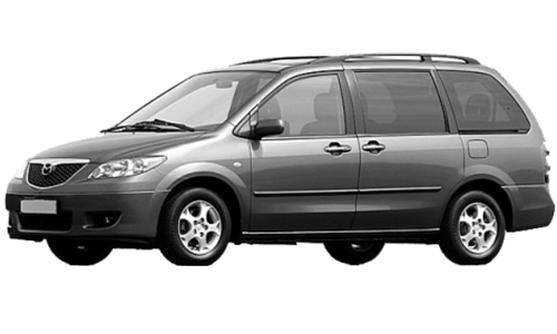 2D коврики EVA в салон на Mazda MPV II, левый руль (1999-2006)