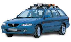 2D коврики EVA в салон  на Mazda 626 Capella GW 4WD, правый руль (1997-2002)